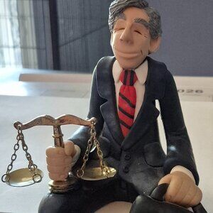 D. Manning Limited Edition Lawyer Figurine Shelf Sitter Collectible Legal Decor